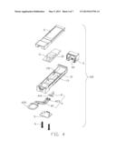 SMALL FORM FACTOR PLUGABLE CONNECTOR HAVING A LOW PROFILE RELEASING     MECHANISM diagram and image