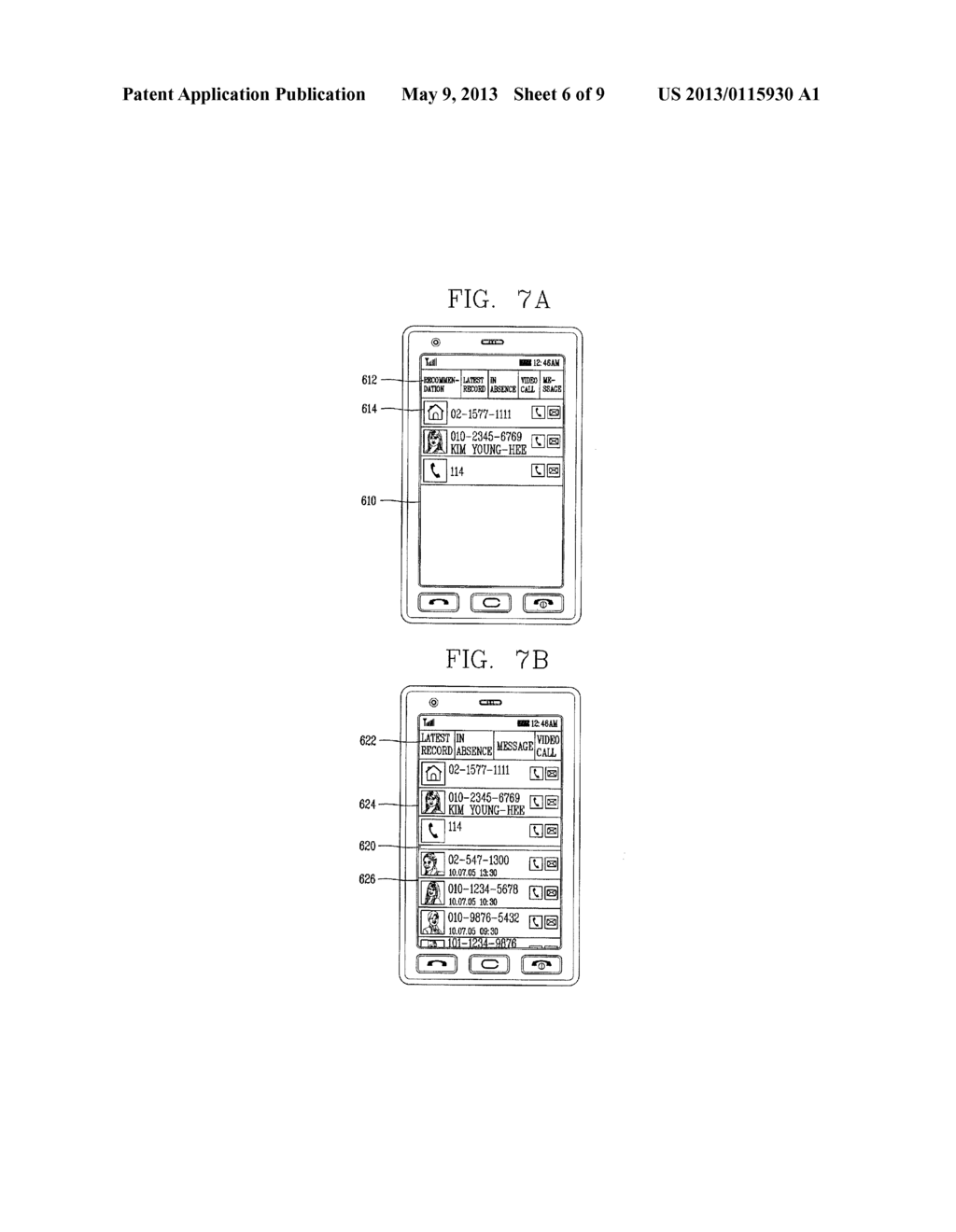 MOBILE TERMINAL AND METHOD FOR RECOMMENDING CALL COUNTERPART - diagram, schematic, and image 07