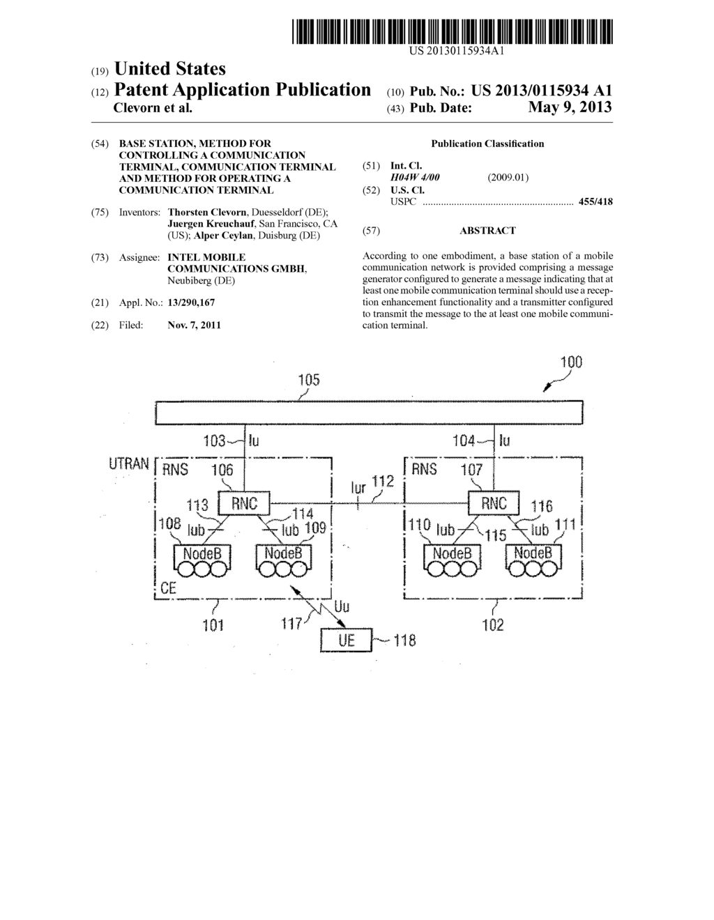 BASE STATION, METHOD FOR CONTROLLING A COMMUNICATION TERMINAL,     COMMUNICATION TERMINAL AND METHOD FOR OPERATING A COMMUNICATION TERMINAL - diagram, schematic, and image 01