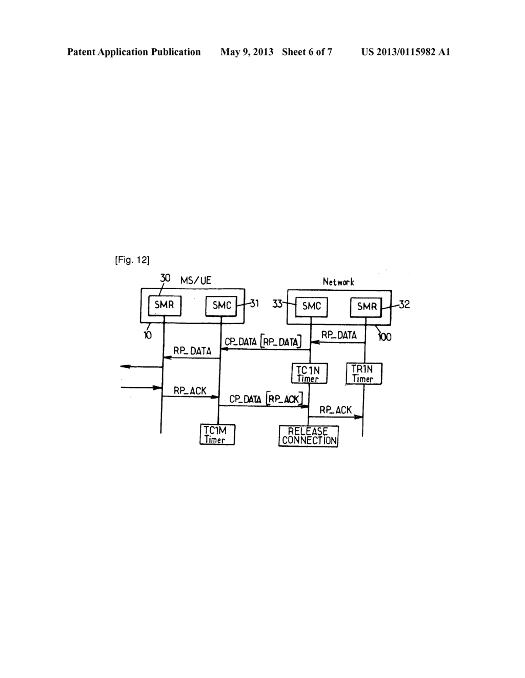 METHOD OF EXCHANGING SMS DATA IN A WIRELESS COMMUNICATIONS SYSTEM - diagram, schematic, and image 07