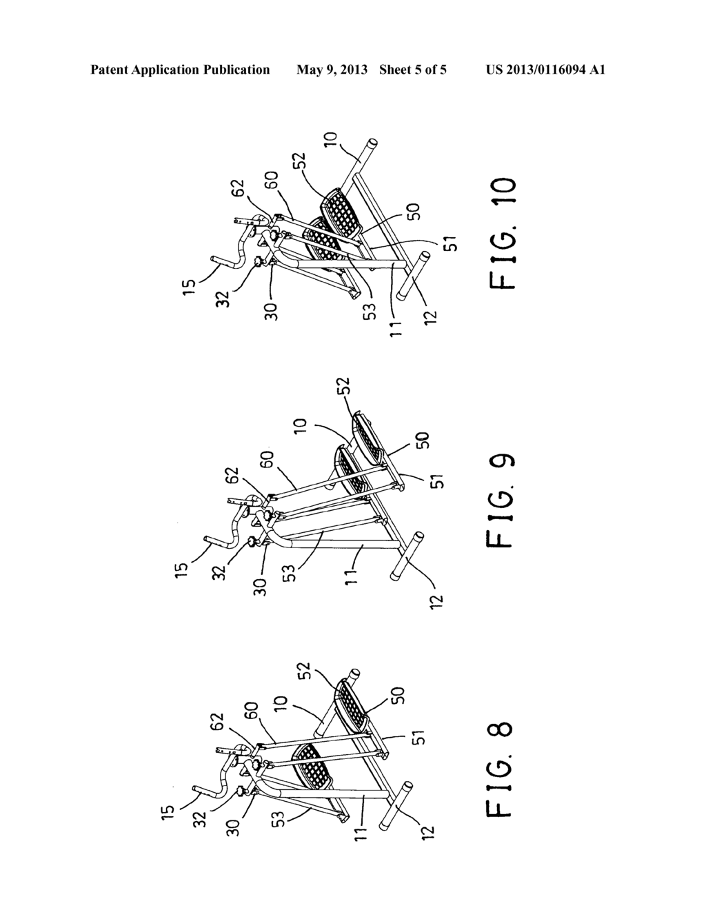 Exercise apparatus adjustable for sidewise moving - diagram, schematic, and image 06