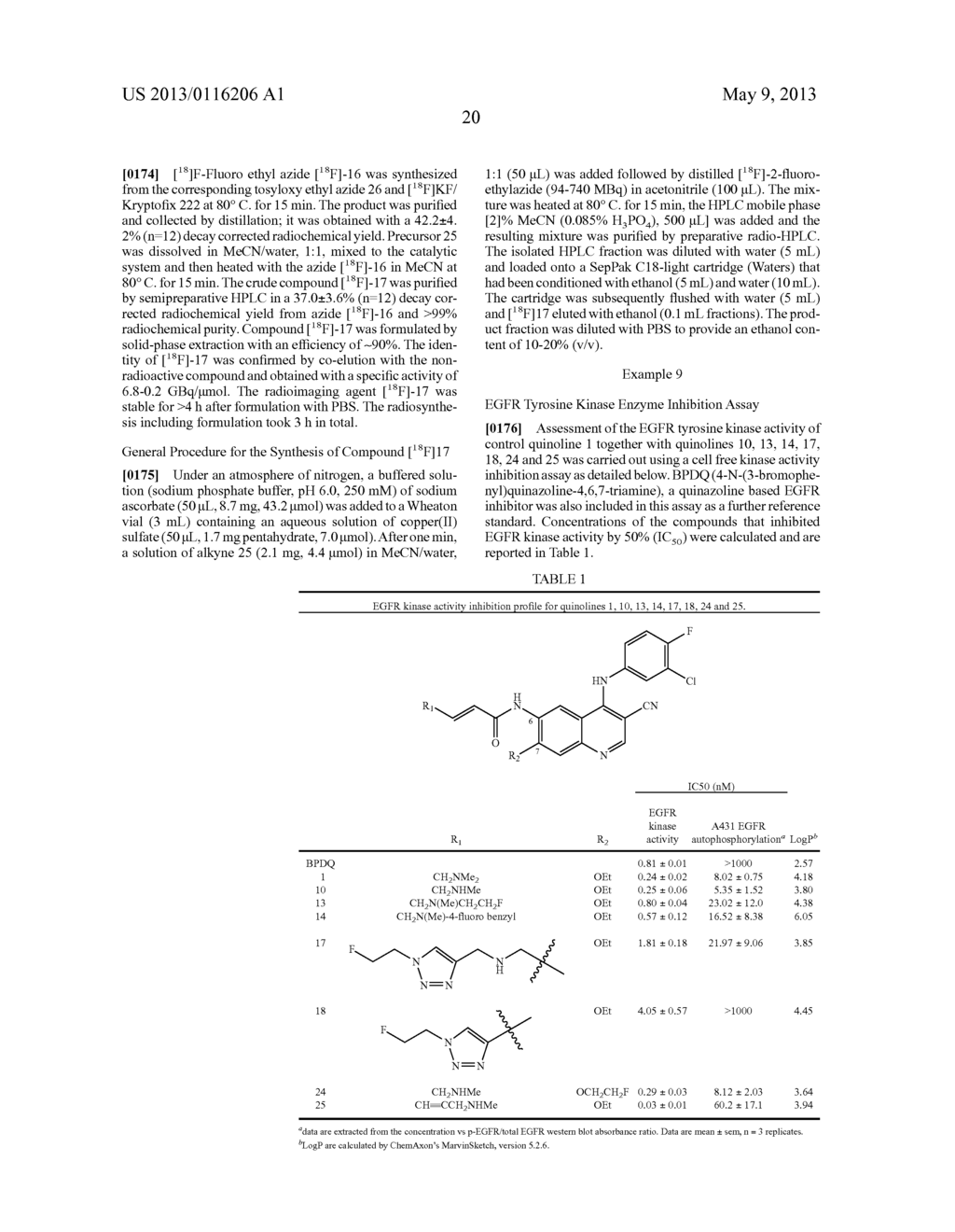 QUINOLINE DERIVATIVES USED AS PET IMAGING AGENTS - diagram, schematic, and image 25