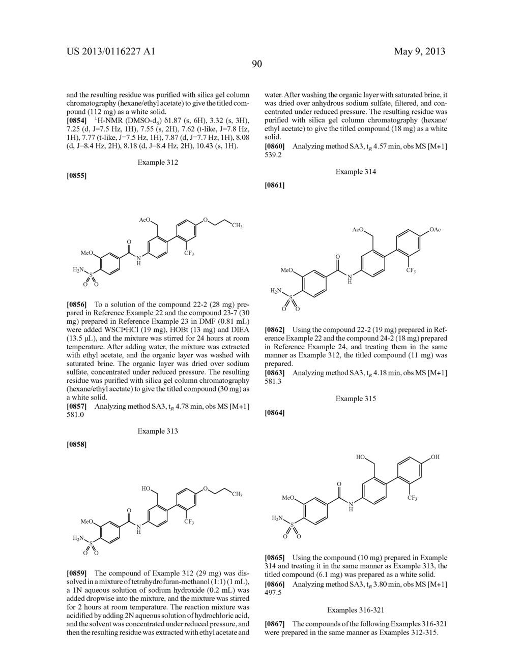 BIARYL AMIDE DERIVATIVE OR PHARMACEUTICALLY ACCEPTABLE SALT THEREOF - diagram, schematic, and image 91