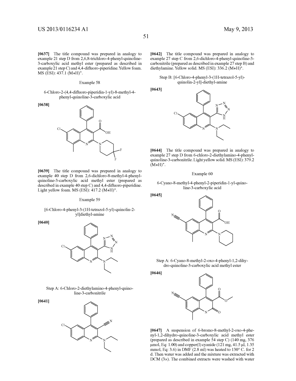 ARYL-QUINOLINE DERIVATIVES - diagram, schematic, and image 52