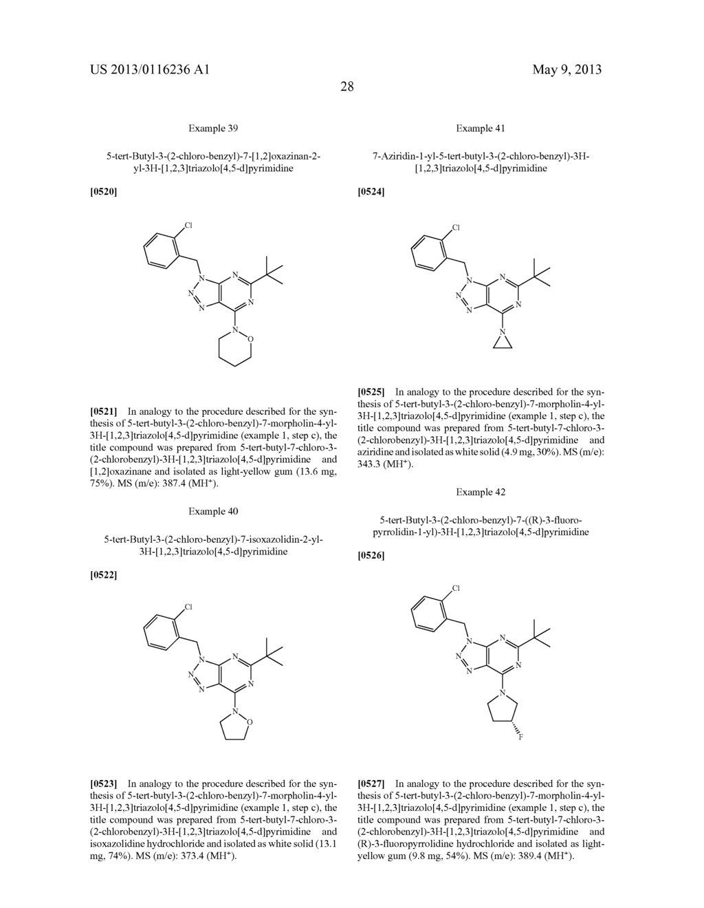 NOVEL [1,2,3]TRIAZOLO[4,5-D]PYRIMIDINE DERIVATIVES - diagram, schematic, and image 29