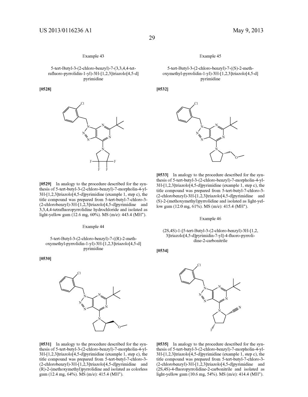 NOVEL [1,2,3]TRIAZOLO[4,5-D]PYRIMIDINE DERIVATIVES - diagram, schematic, and image 30