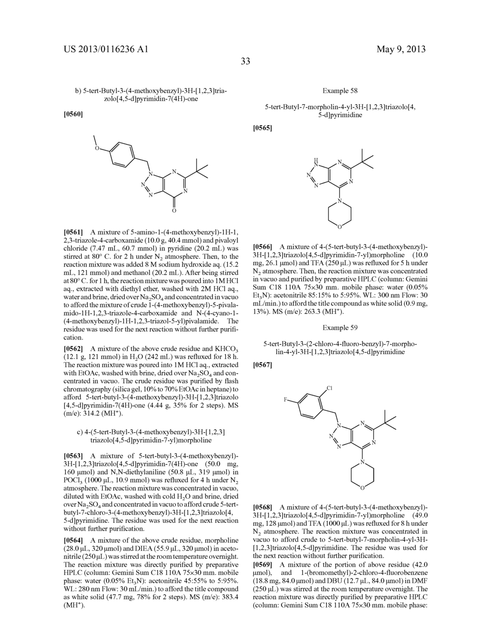 NOVEL [1,2,3]TRIAZOLO[4,5-D]PYRIMIDINE DERIVATIVES - diagram, schematic, and image 34