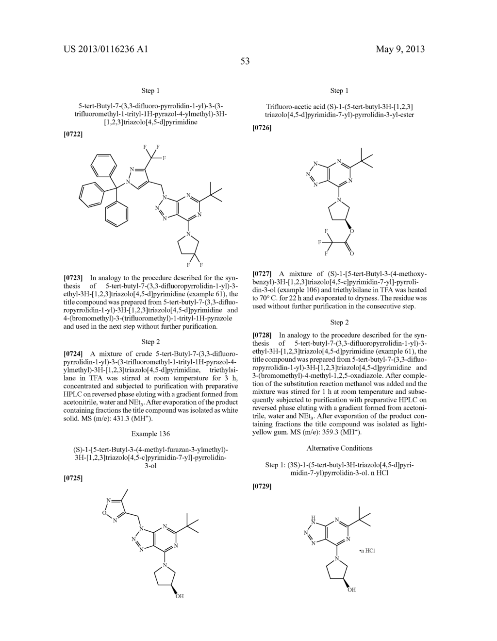 NOVEL [1,2,3]TRIAZOLO[4,5-D]PYRIMIDINE DERIVATIVES - diagram, schematic, and image 54