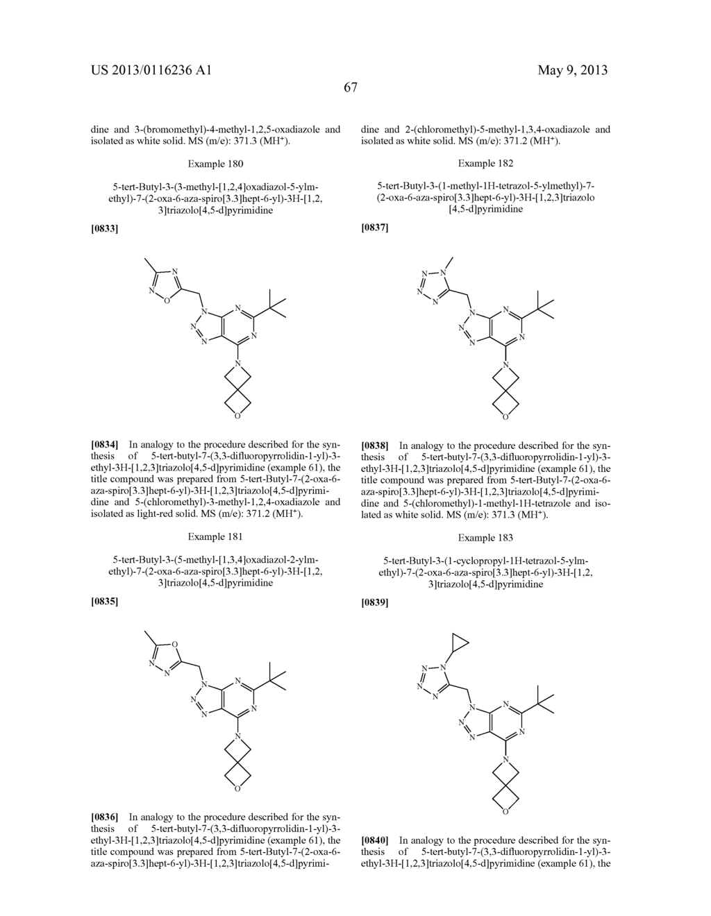 NOVEL [1,2,3]TRIAZOLO[4,5-D]PYRIMIDINE DERIVATIVES - diagram, schematic, and image 68