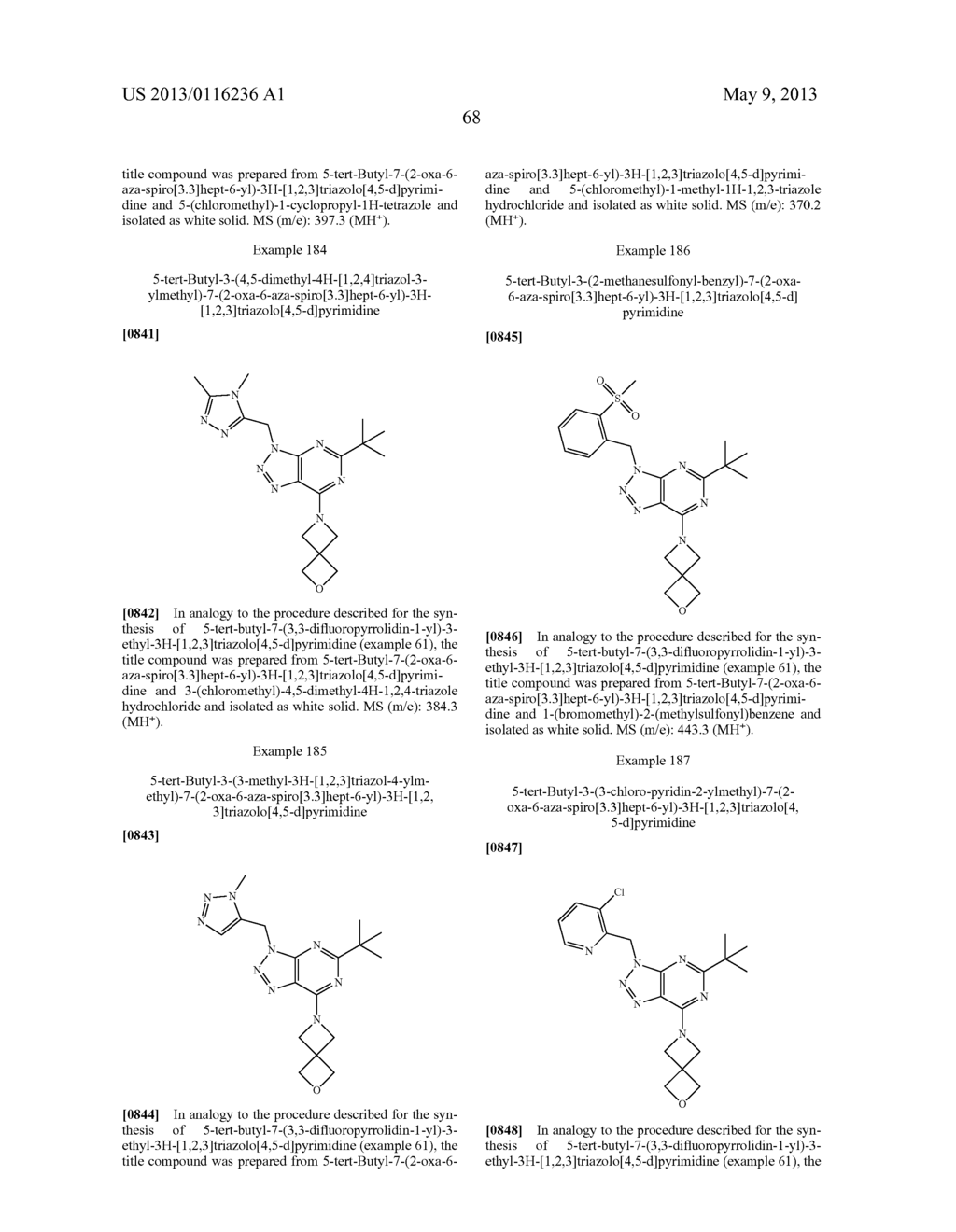 NOVEL [1,2,3]TRIAZOLO[4,5-D]PYRIMIDINE DERIVATIVES - diagram, schematic, and image 69