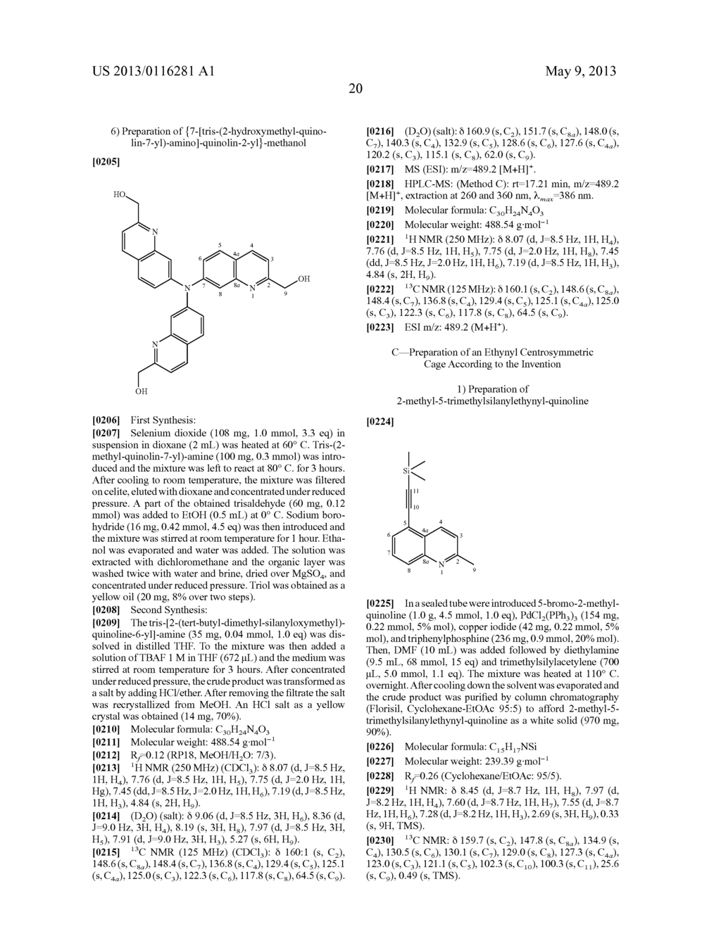 Multiphoton Activable Quinoline Derivatives, Their Preparation and Their     Uses - diagram, schematic, and image 22