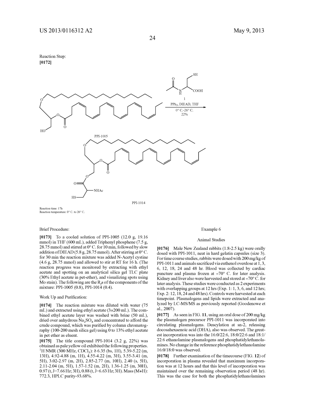 PLASMALOGEN COMPOUNDS, PHARMACEUTICAL COMPOSITIONS CONTAINING THE SAME AND     METHODS FOR TREATING DISEASES OF THE AGING - diagram, schematic, and image 39