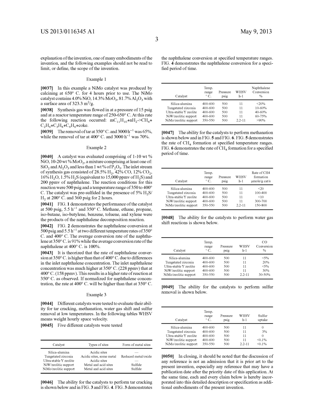 LOW TEMPERATURE SULFUR TOLERANT TAR REMOVAL WITH CONCOMITANT SYNTHESIS GAS     CONDITIONING - diagram, schematic, and image 10