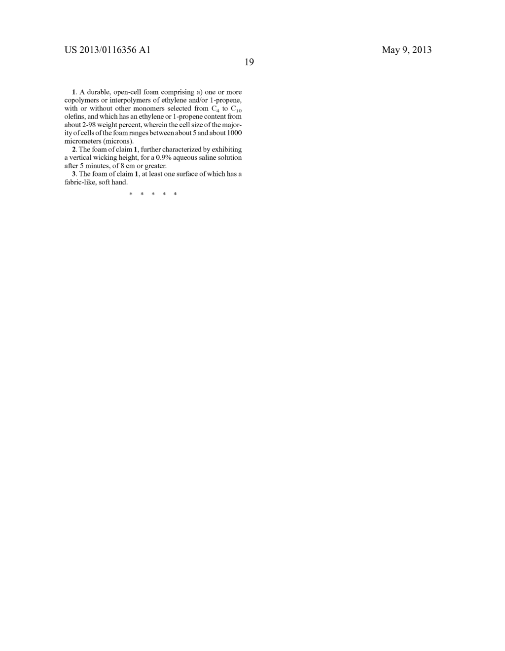 DURABLE FOAM OF OLEFIN POLYMERS, METHODS OF MAKING FOAM AND ARTICLES     PREPARED FROM SAME - diagram, schematic, and image 21