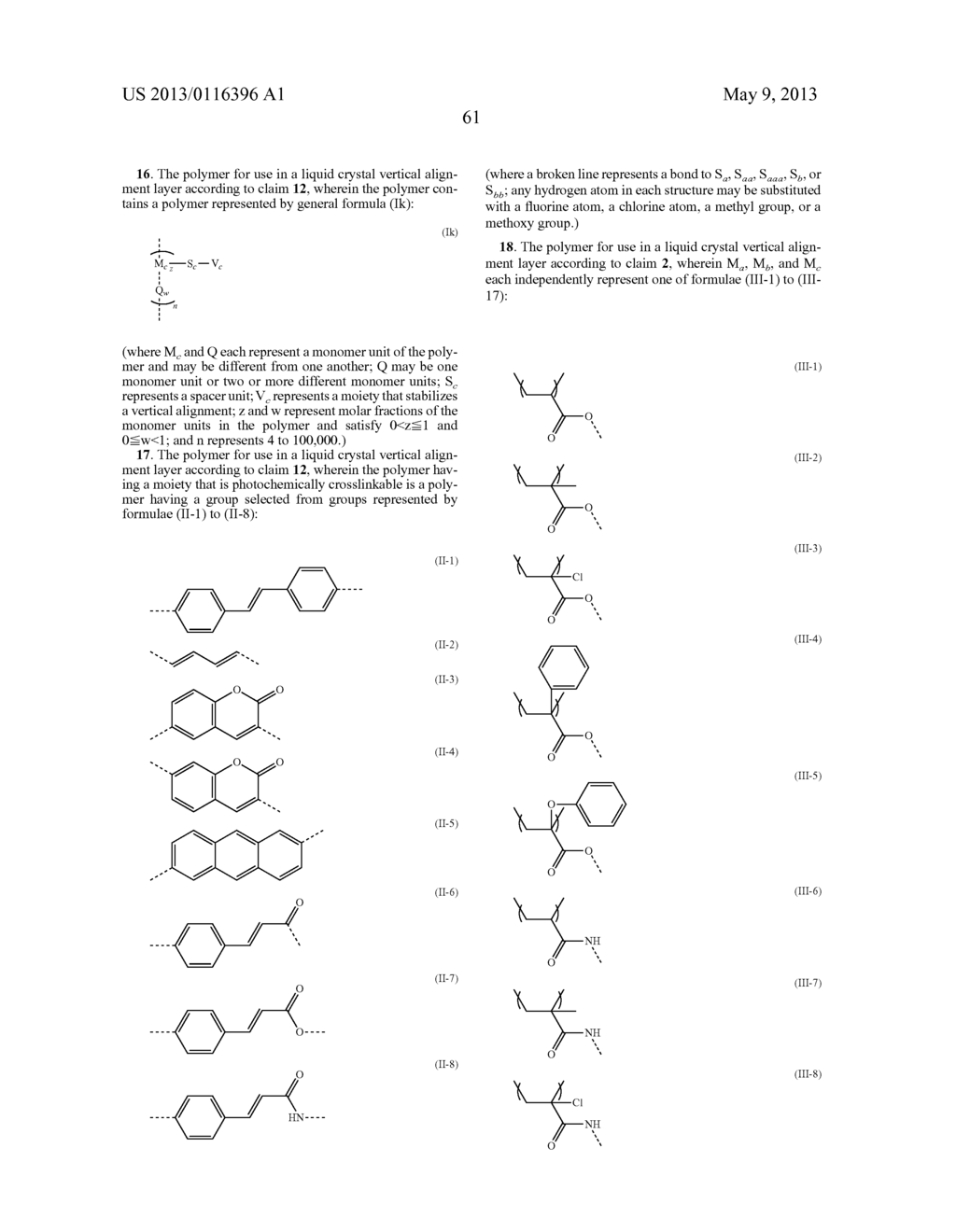 POLYMER FOR USE IN LIQUID CRYSTAL ALIGNMENT LAYER - diagram, schematic, and image 62