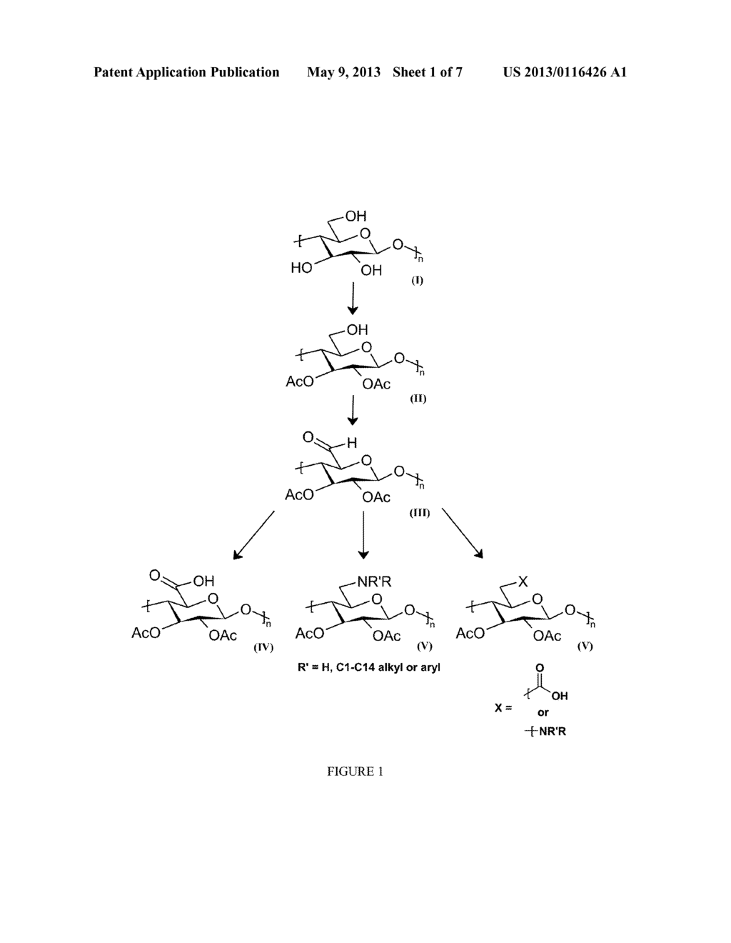 CELLULOSE INTERPOLYMERS AND METHOD OF OXIDATION - diagram, schematic, and image 02