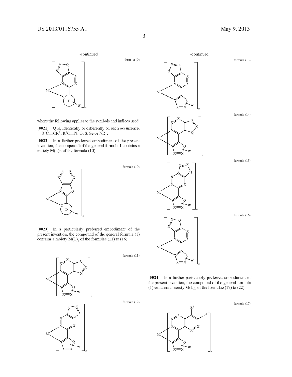 METAL COMPLEXES WITH ORGANIC LIGANDS AND USE THEREOF IN OLEDS - diagram, schematic, and image 04