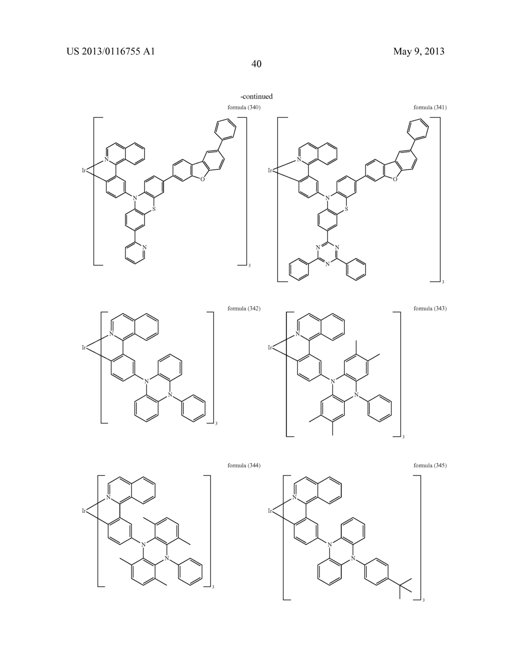 METAL COMPLEXES WITH ORGANIC LIGANDS AND USE THEREOF IN OLEDS - diagram, schematic, and image 41