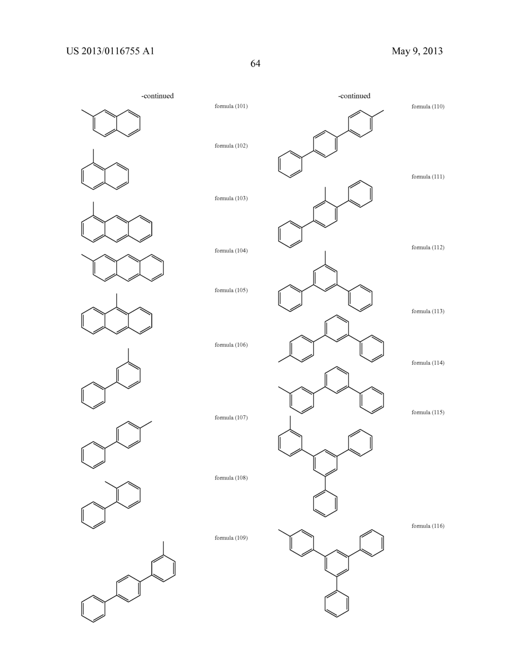 METAL COMPLEXES WITH ORGANIC LIGANDS AND USE THEREOF IN OLEDS - diagram, schematic, and image 65