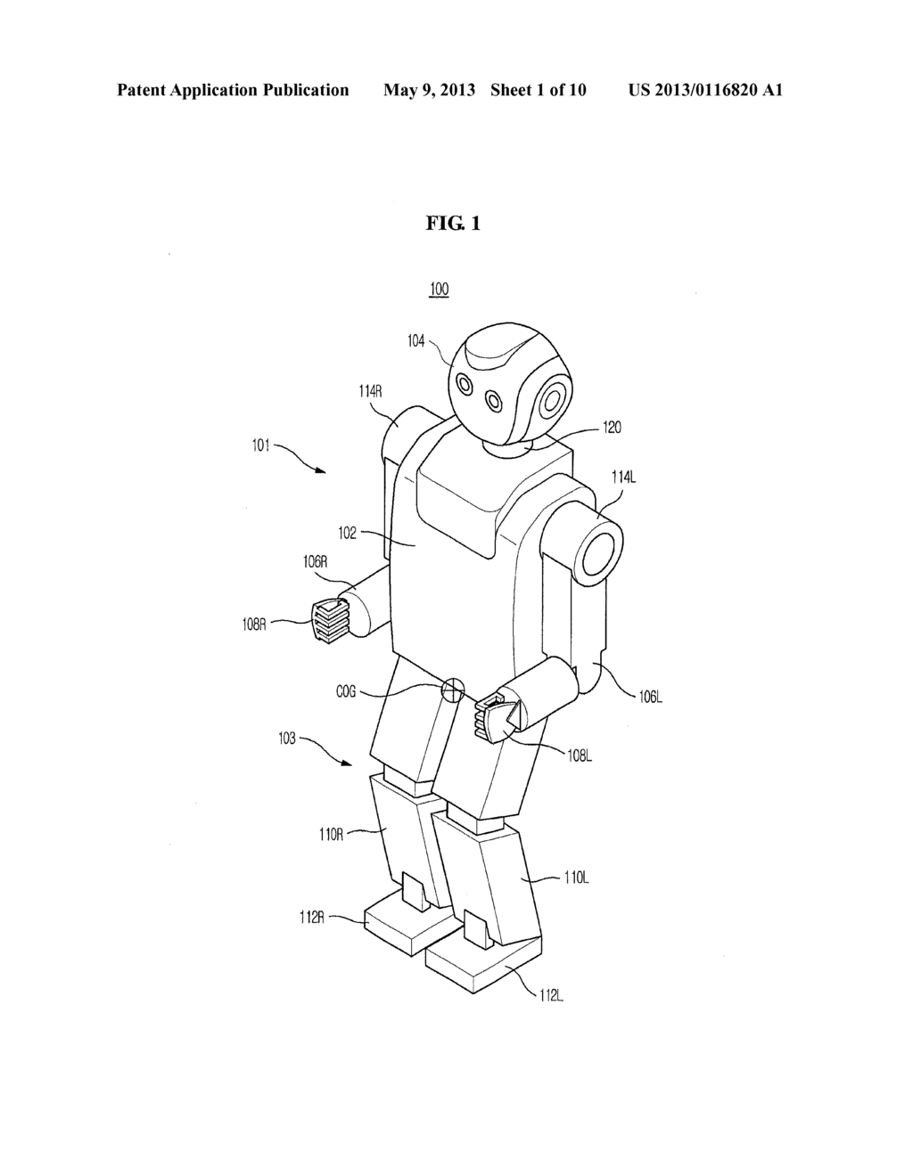 WALKING ROBOT AND CONTROL METHOD THEREOF - diagram, schematic, and image 02