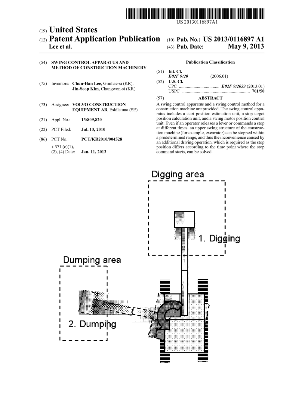 SWING CONTROL APPARATUS AND METHOD OF CONSTRUCTION MACHINERY - diagram, schematic, and image 01