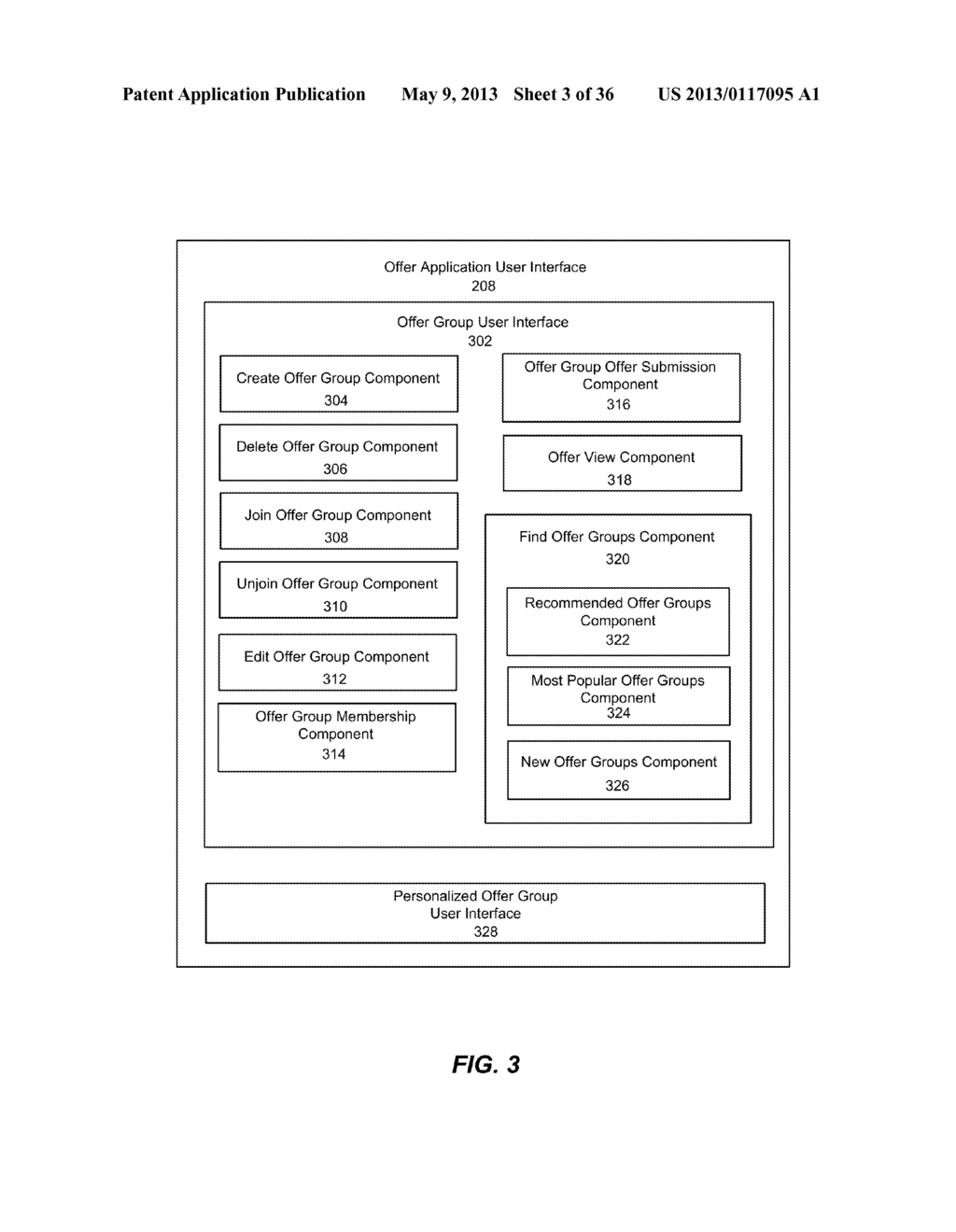 METHOD FOR PROVIDING OFFER GROUPS TO CURATE PROMOTIONAL OFFERS - diagram, schematic, and image 04