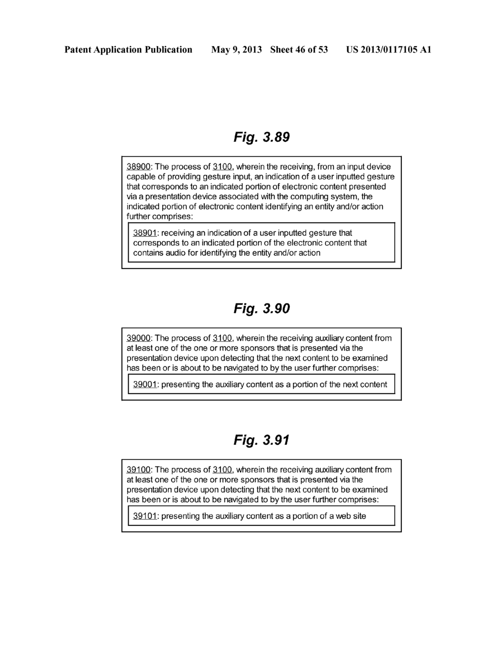 ANALYZING AND DISTRIBUTING BROWSING FUTURES IN A GESTURE BASED USER     INTERFACE - diagram, schematic, and image 47