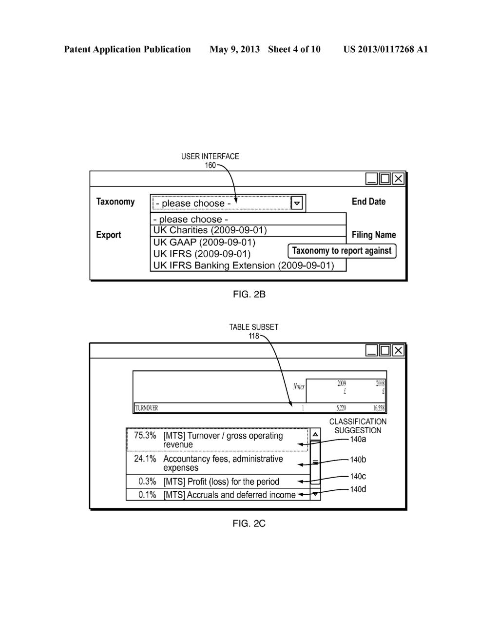 Identifying and suggesting classifications for financial data according to     a taxonomy - diagram, schematic, and image 05