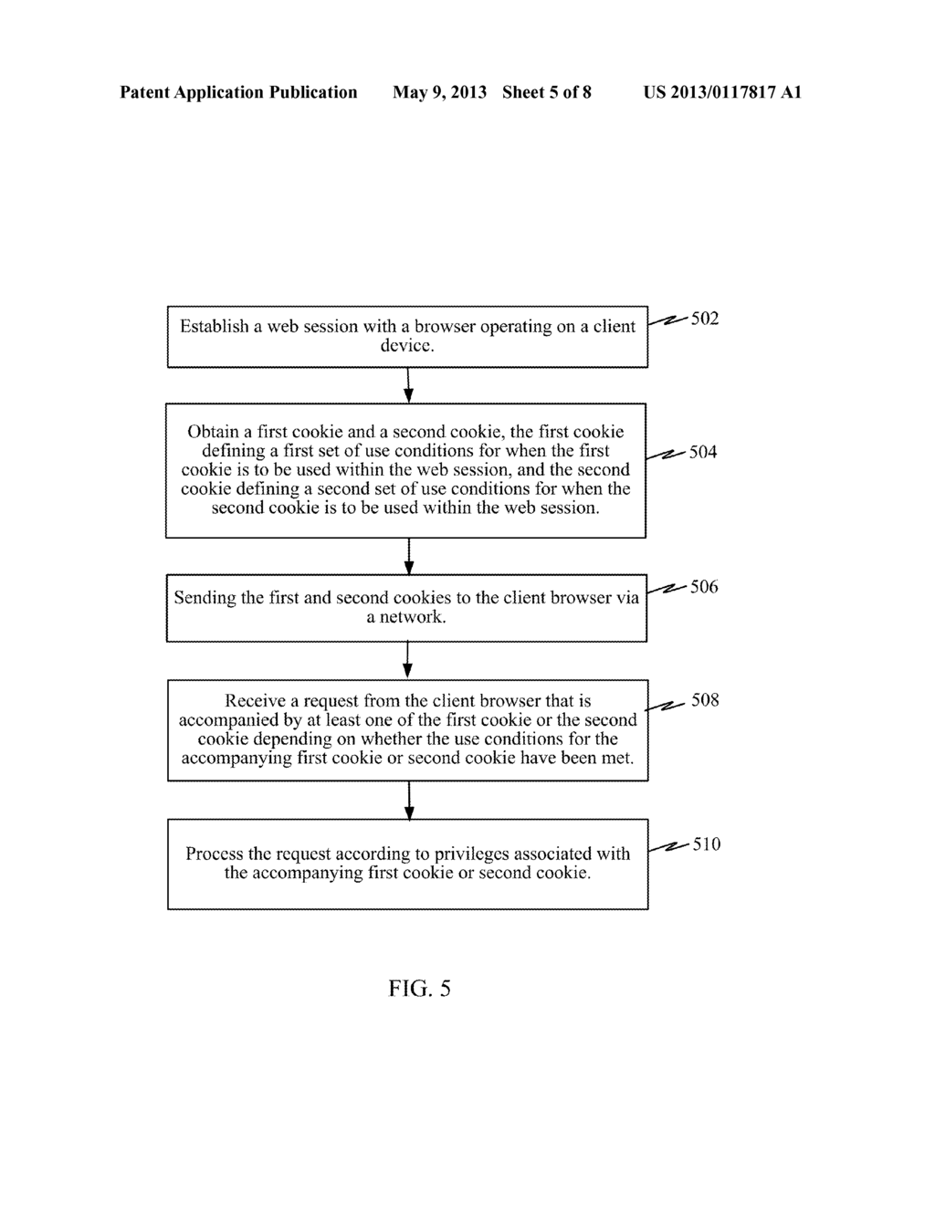 PREVENTION OF CROSS SITE REQUEST FORGERY ATTACKS BY CONDITIONAL USE     COOKIES - diagram, schematic, and image 06