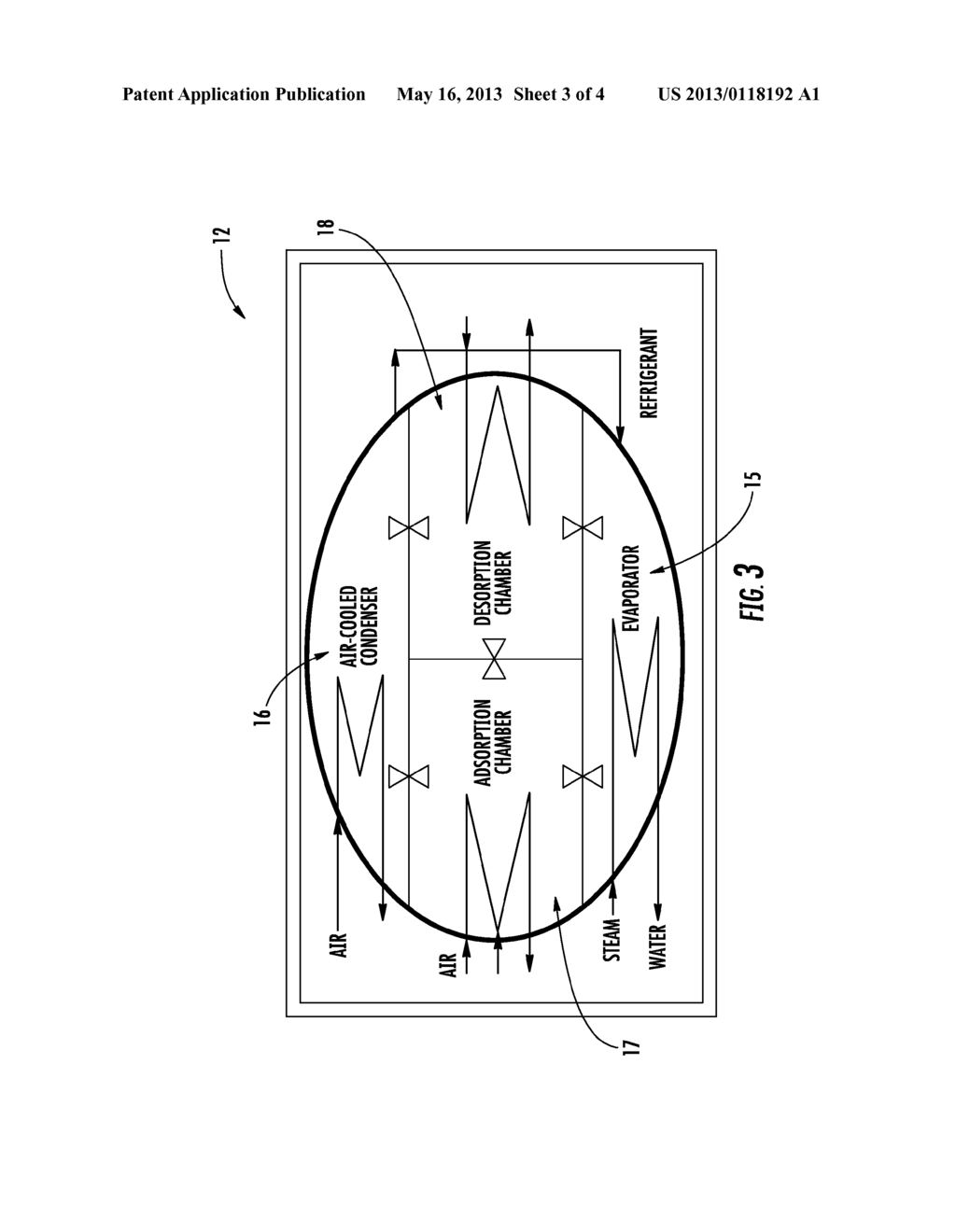 USE OF ADSORPTION OR ABSORPTION TECHNOLOGIES FOR THERMAL-ELECTRIC POWER     PLANT COOLING - diagram, schematic, and image 04