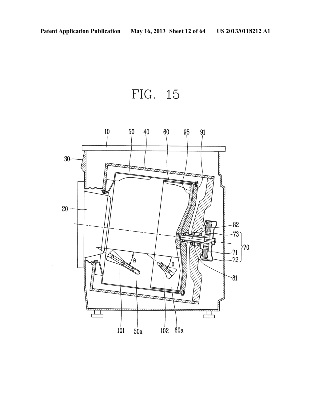 WASHING MACHINE TO PRODUCE THREE-DIMENSIONAL MOTION - diagram, schematic, and image 13