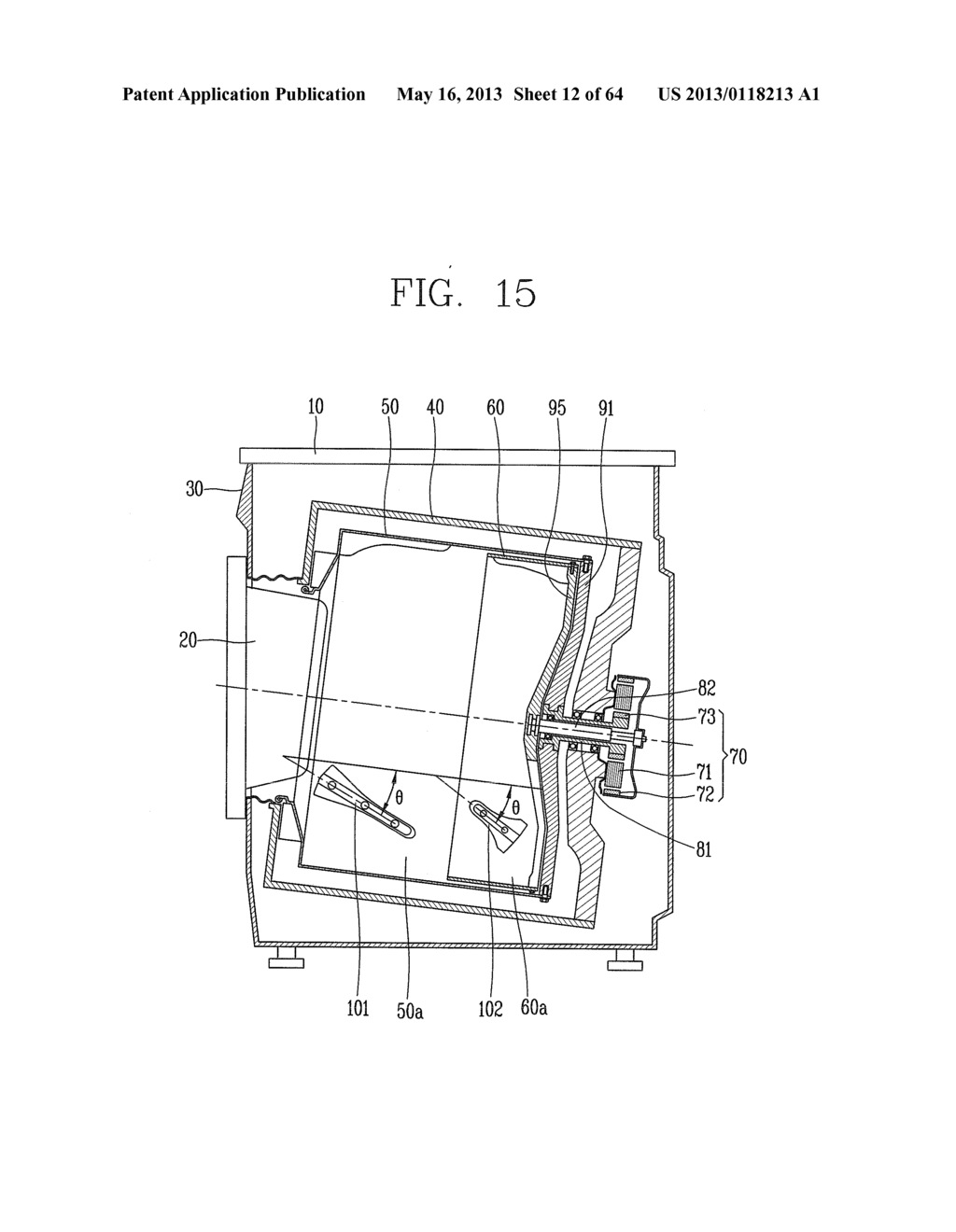 WASHING MACHINE TO PRODUCE THREE-DIMENSIONAL MOTION - diagram, schematic, and image 13