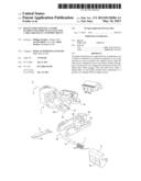 DEVICE FOR COUPLING A GUIDE ELEMENT SECURED TO AT LEAST ONE CABLE SHEATH,     IN A SUPPORT MOUNT diagram and image