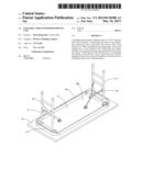 Foldable table with reinforcing unit diagram and image