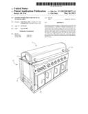 FOLDING WORKTABLE FOR USE ON AN OUTDOOR GRILL diagram and image