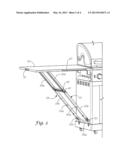 FOLDING WORKTABLE FOR USE ON AN OUTDOOR GRILL diagram and image