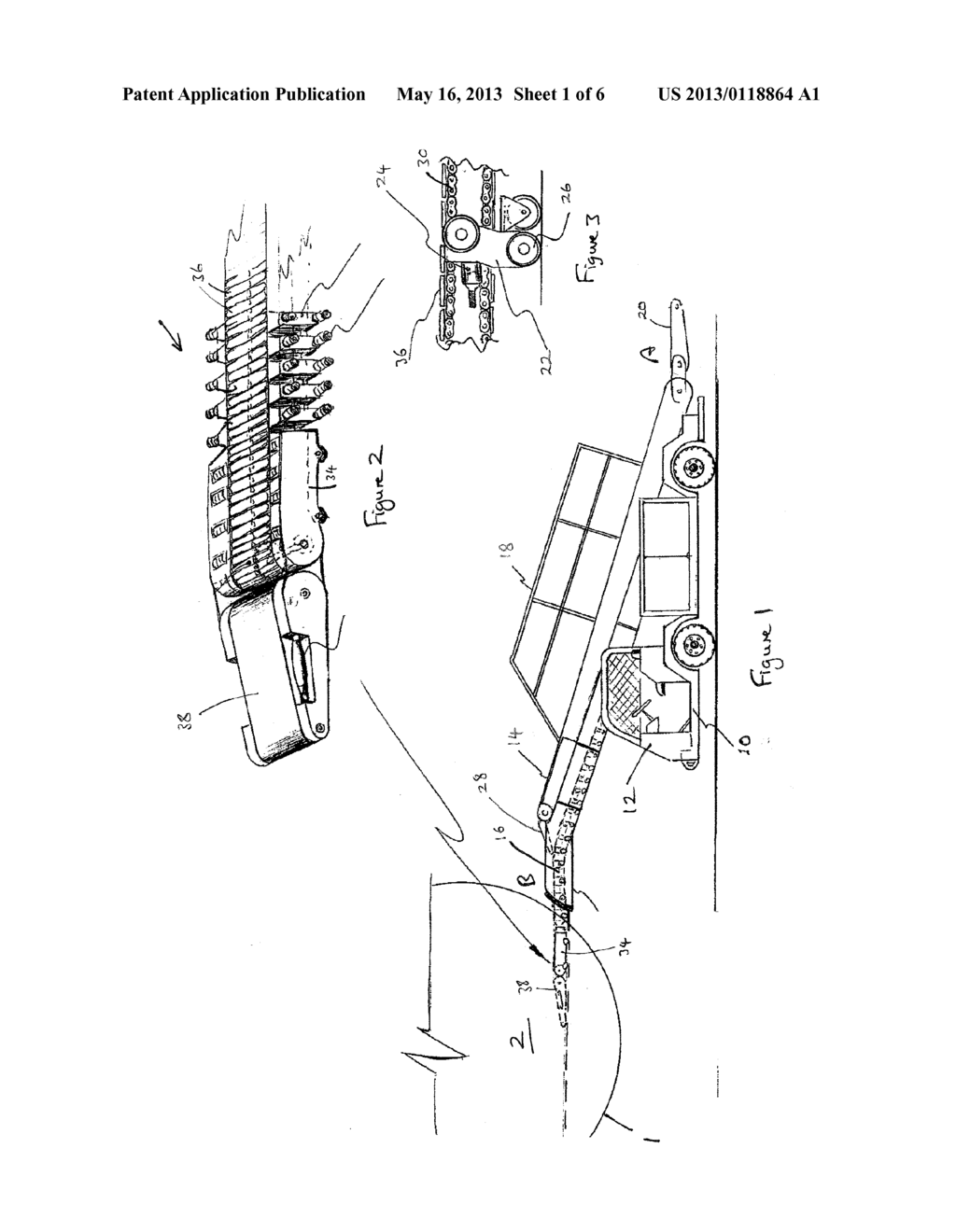 CONVEYOR APPARATUS FOR LOADING AND UNLOADING AN AIRCRAFT - diagram, schematic, and image 02