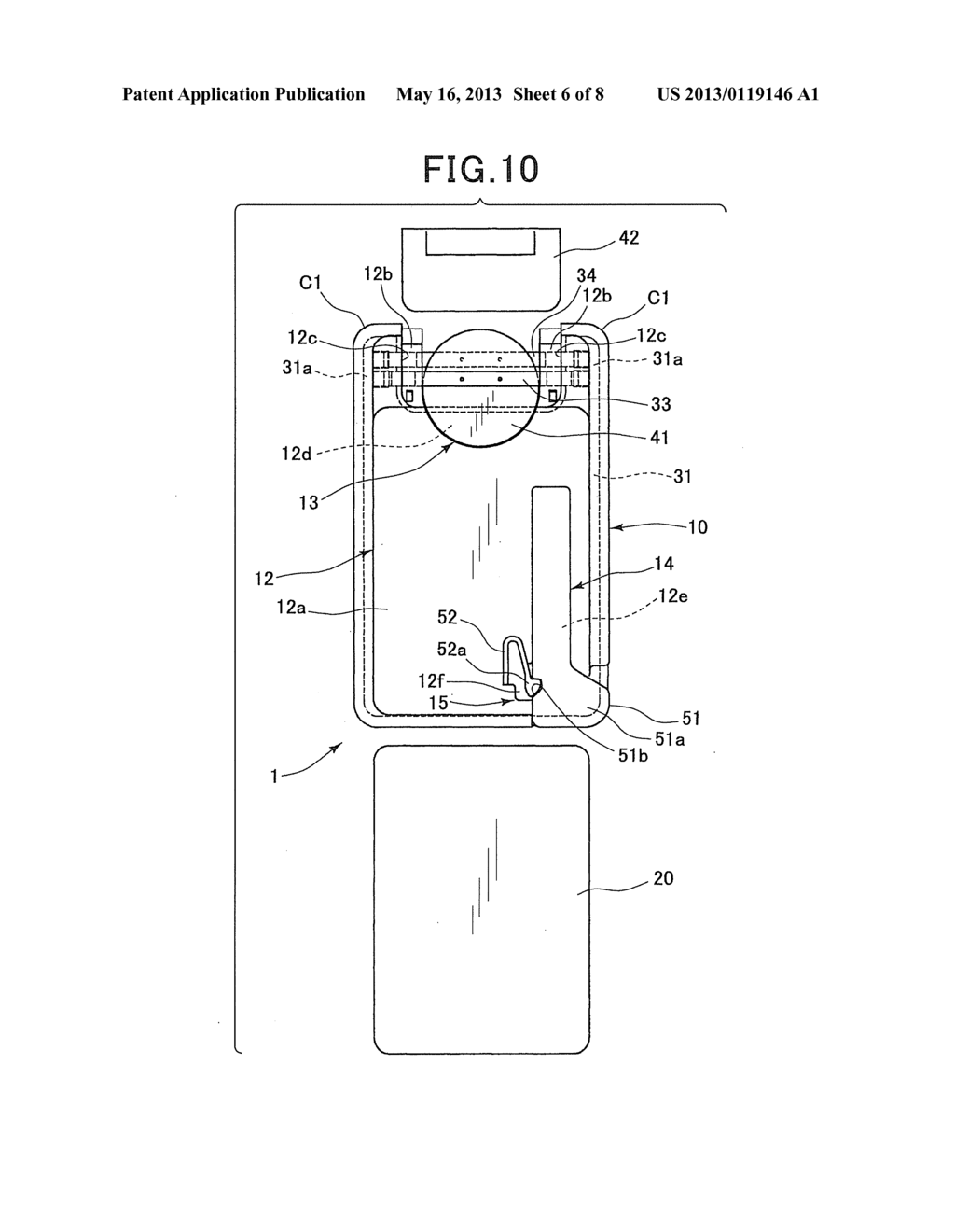 CARD KEY HAVING FUNCTION OF PERFORMING RADIO COMMUNICATION WITH ON-VEHICLE     DEVICE - diagram, schematic, and image 07