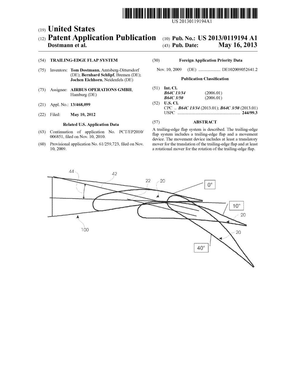 TRAILING-EDGE FLAP SYSTEM - diagram, schematic, and image 01