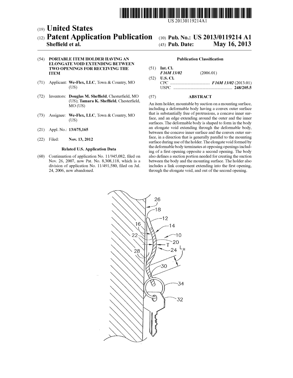 Portable Item Holder Having An Elongate Void Extending Between Two     Openings For Receiving The Item - diagram, schematic, and image 01