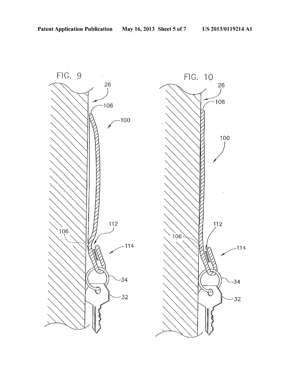 Portable Item Holder Having An Elongate Void Extending Between Two     Openings For Receiving The Item - diagram, schematic, and image 06