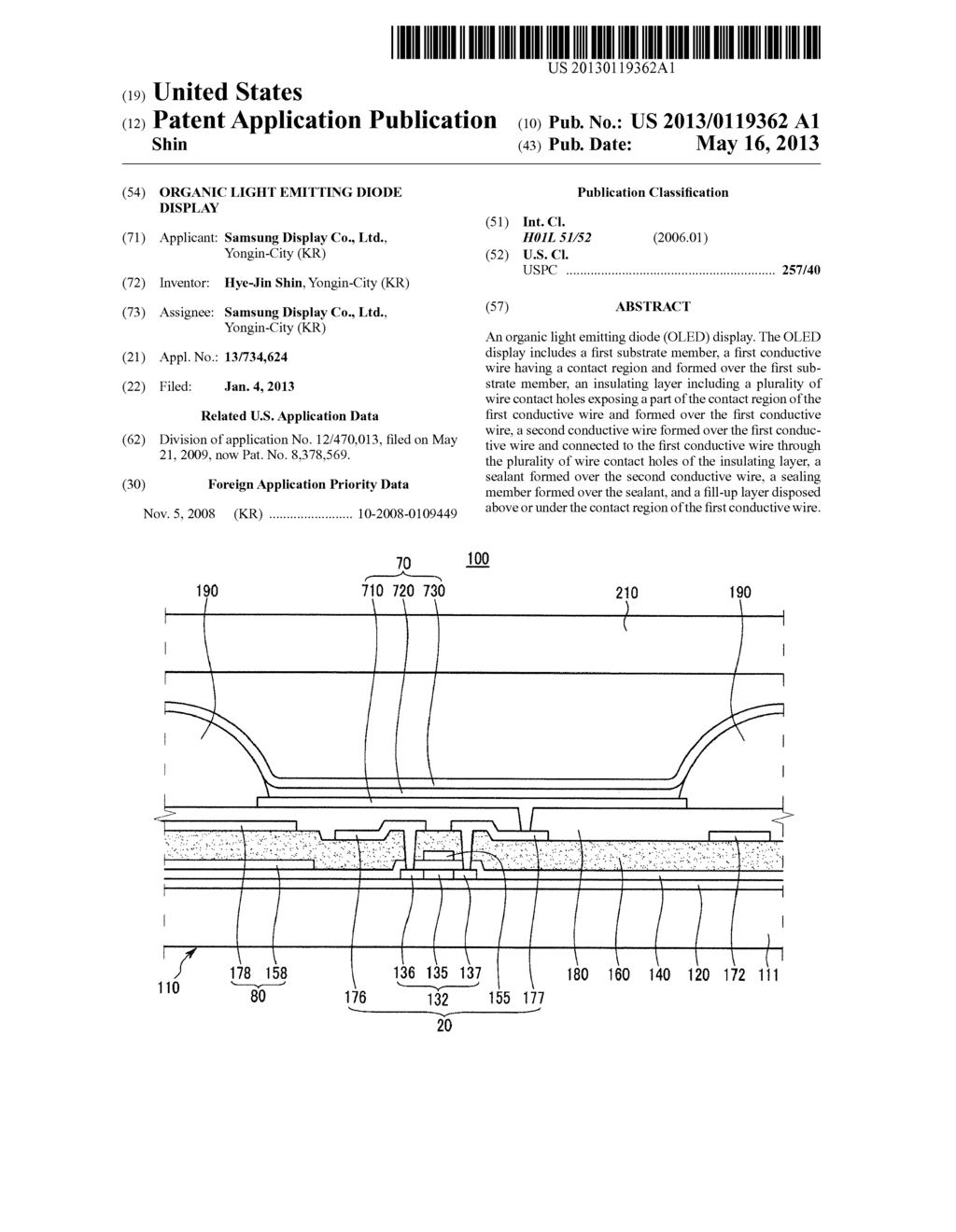 ORGANIC LIGHT EMITTING DIODE DISPLAY - diagram, schematic, and image 01