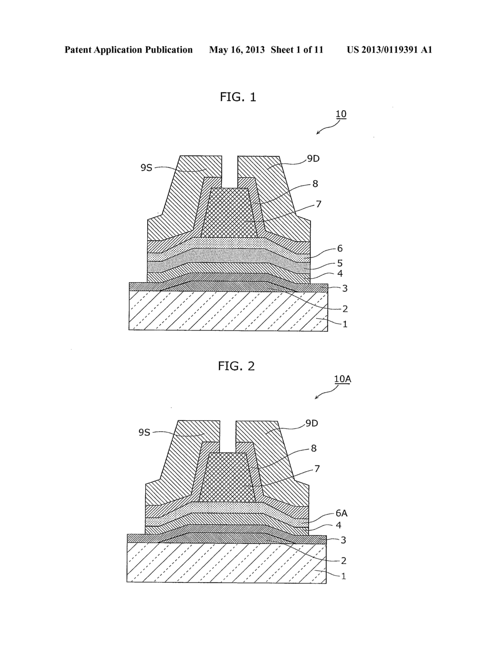 THIN-FILM TRANSISTOR DEVICE AND METHOD FOR MANUFACTURING THIN-FILM     TRANSISTOR DEVICE - diagram, schematic, and image 02