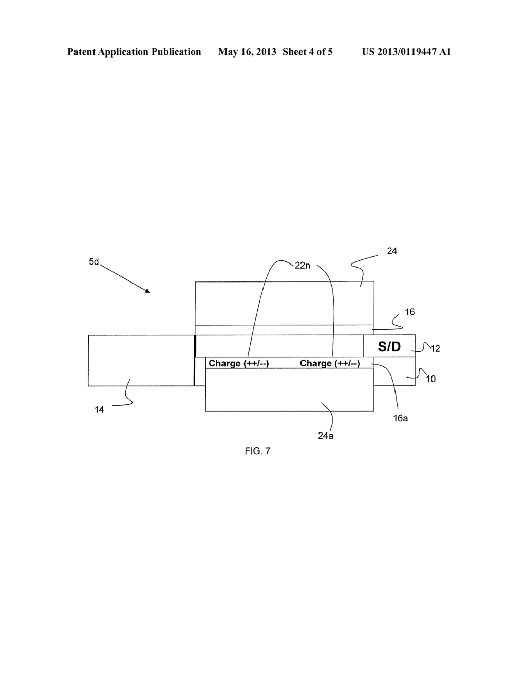 NON-UNIFORM GATE DIELECTRIC CHARGE FOR PIXEL SENSOR CELLS AND METHODS OF     MANUFACTURING - diagram, schematic, and image 05