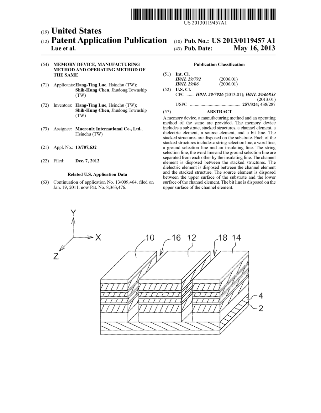 MEMORY DEVICE, MANUFACTURING METHOD AND OPERATING METHOD OF THE SAME - diagram, schematic, and image 01