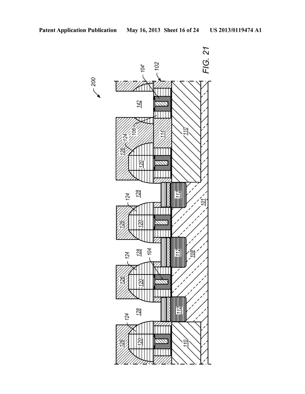 TRENCH SILICIDE AND GATE OPEN WITH LOCAL INTERCONNECT WITH REPLACEMENT     GATE PROCESS - diagram, schematic, and image 17