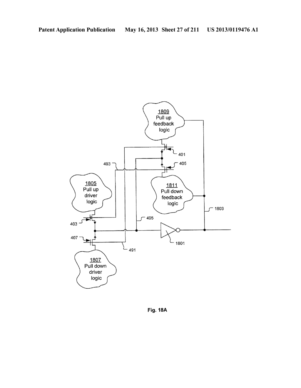 Integrated Circuit Including Gate Electrode Level Region Including     Cross-Coupled Transistors Having Gate Contacts Located Over Inner Portion     of Gate Electrode Level Region and Offset Gate Level Feature Line Ends - diagram, schematic, and image 28