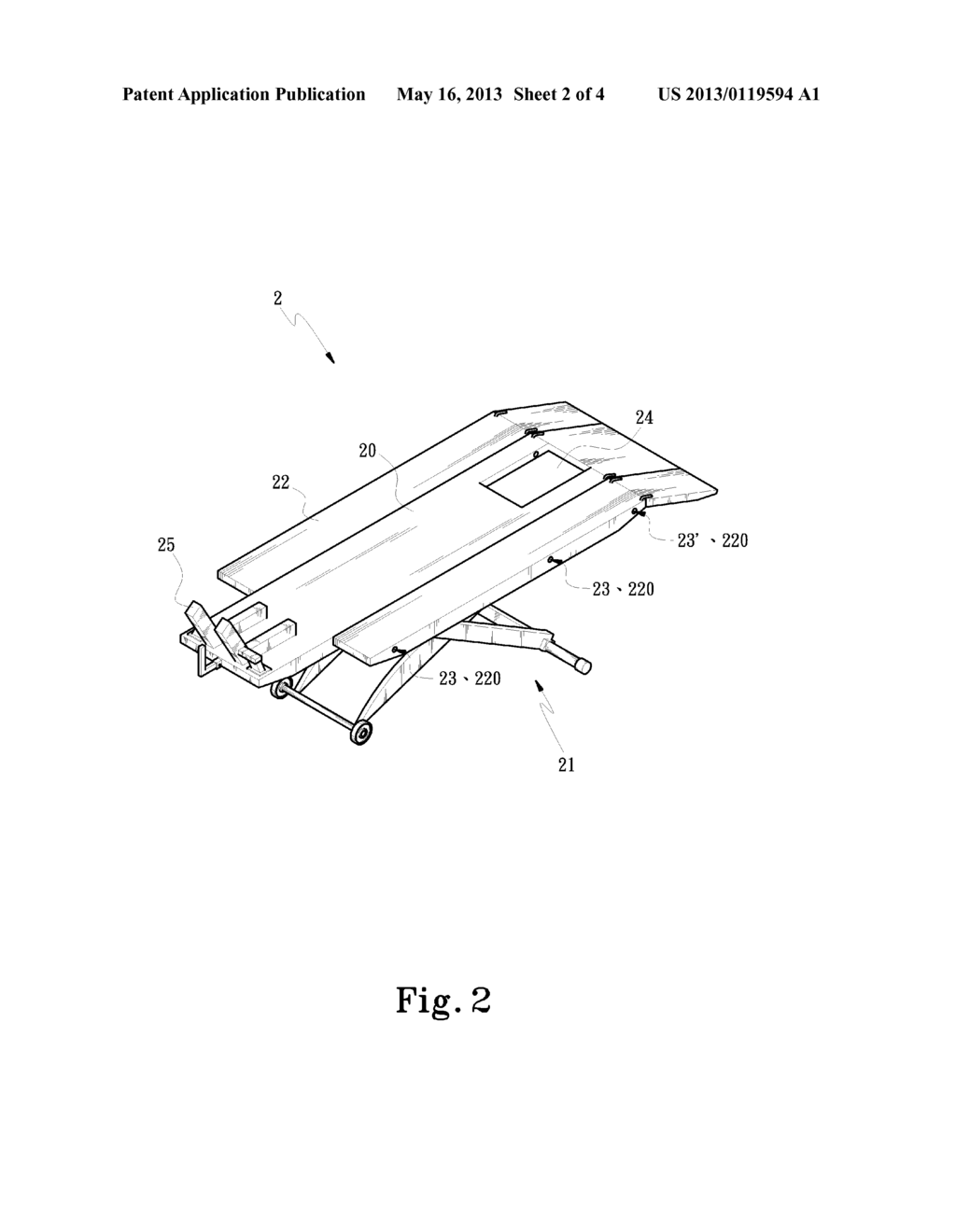 SUPPORTING STRUCTURE FOR A WORKING STATION - diagram, schematic, and image 03