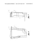 WHEELED CONTAINER WITH REPOSITIONABLE AXLE diagram and image