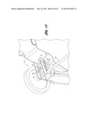 WHEELED CONTAINER WITH REPOSITIONABLE AXLE diagram and image